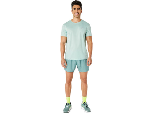 Asics Silver Short Sleeved Top Mens