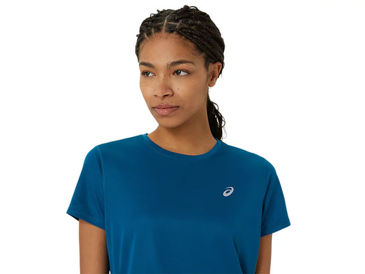 Asics Silver Short Sleeved Top Womens