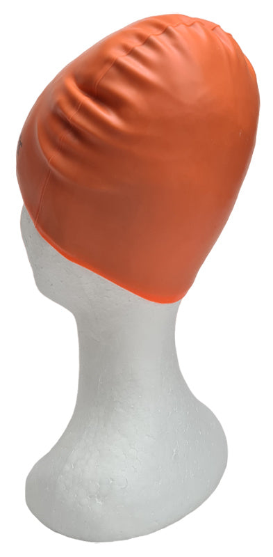 Swimfit Silicon Swimming Cap Senior Fluoro Orange