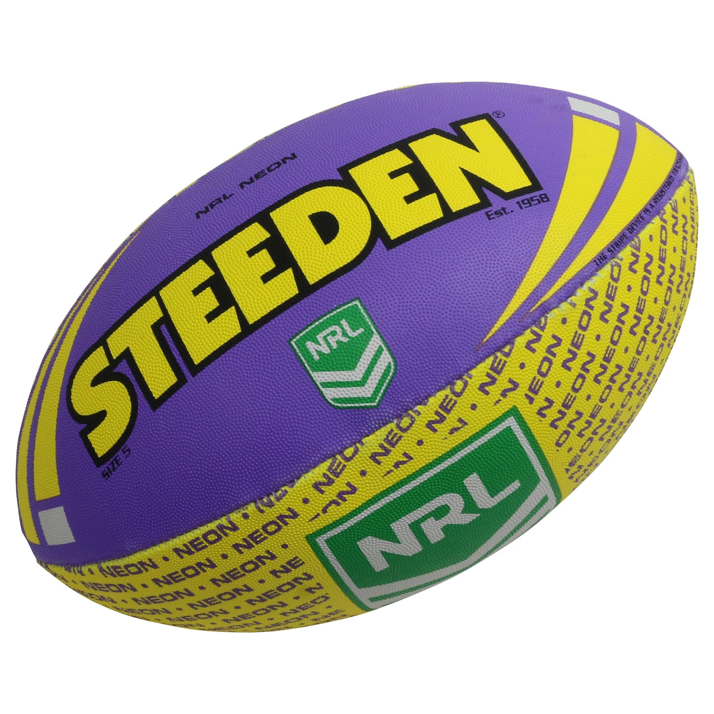 Steeden NRL Neon Supporter Ball Size 5