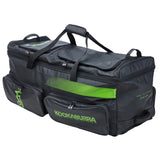 Kookaburra Pro Players Custom Wheelie Cricket Bag Black/Lime