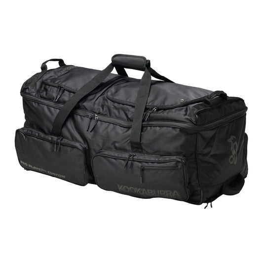 Kookaburra Pro Players Custom Wheelie Cricket Bag Black