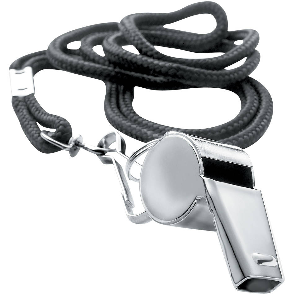 Steeden Brass Whistle with Lanyard