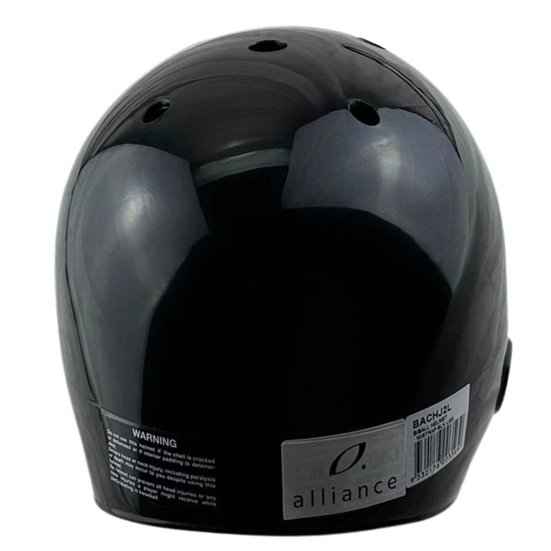 ALLIANCE BASEBALL HELMET WITH STRAP BLACK