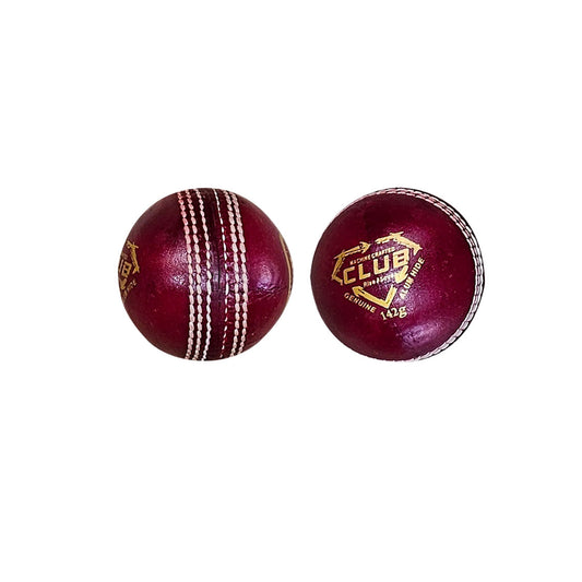 GA Club (4-Piece) Junior 142 grams Cricket Ball (White or Red)