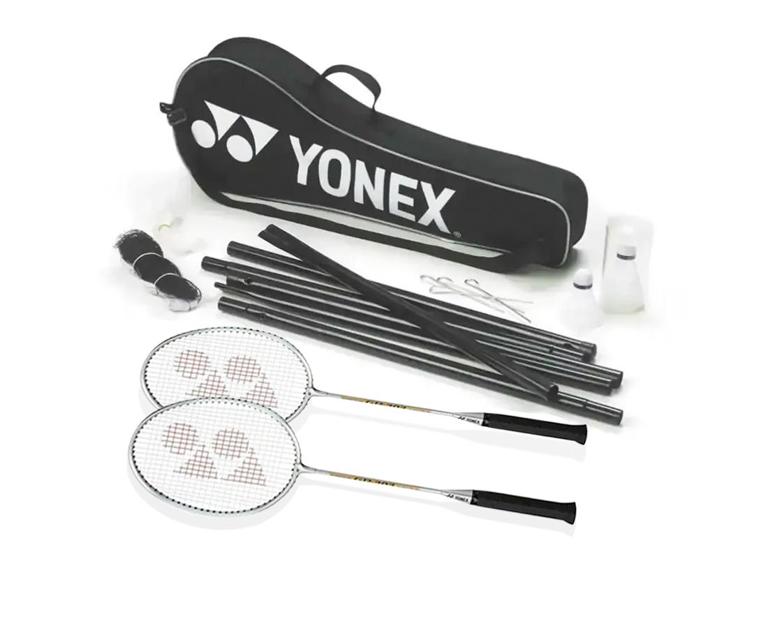Yonex 2 Player Badminton Set (2 Racquets, 2 Shuttles, Net, Posts)