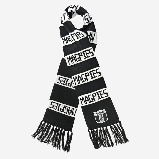 COLLINGWOOD MAGPIES AFL HERITAGE BAR SCARF