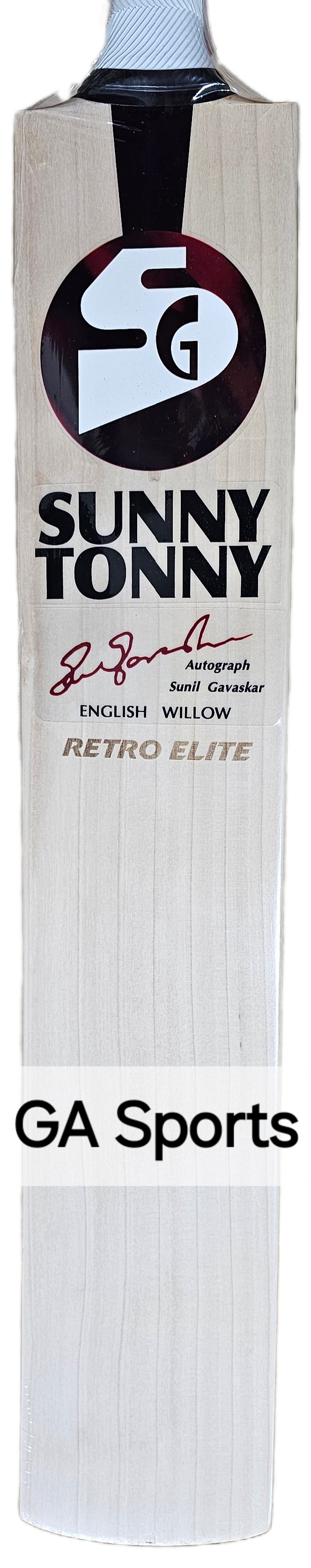 SG Sunny Tonny Retro Elite Short Handle English Willow Cricket Bat