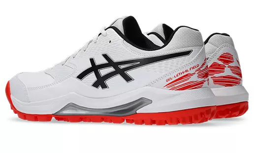 Asics Gel Lethal Field 2 Cricket Shoe White/Black New 2026