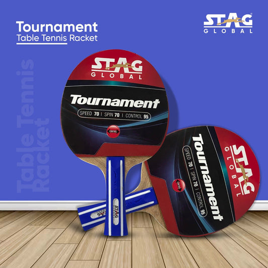 STAG Tournament Table Tennis Racquet Speed 70, Spin 70, Control 95