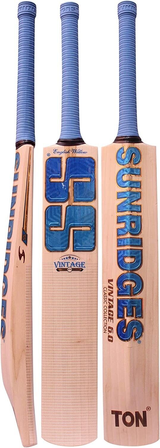 SS Vintage 6.0 Short Handle English Willow Cricket Bat (2.7lbs available)