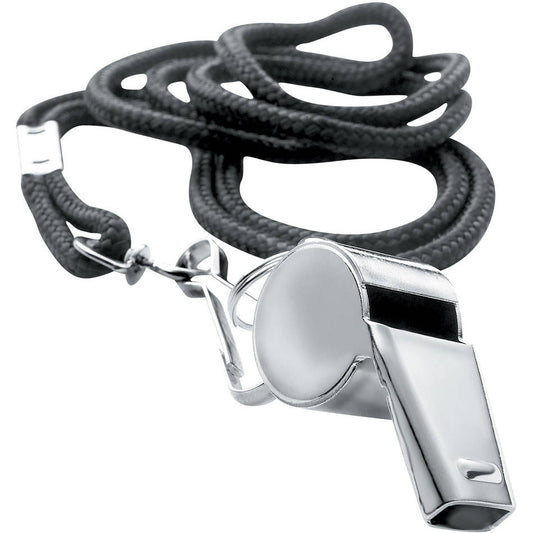 Steeden Brass Whistle with Lanyard