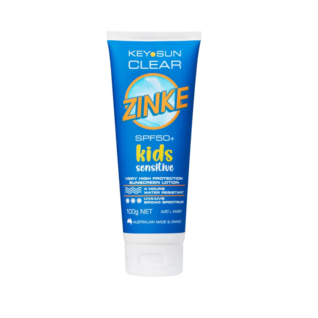 ZINKE Clear SPF 50+ Kids Sensitive 100g