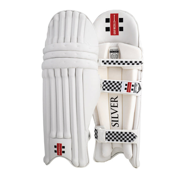 Gray Nicolls Silver Cricket Batting Pads (XL Available)