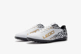 LEOCI Indoor Redback White/Gold/Black Soccer Shoes US 3 Only