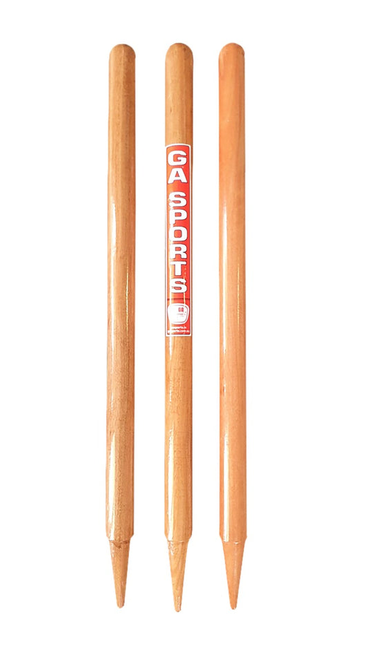 Cricket Stumps MCC 1st Grade (Set of 3 with Bails)