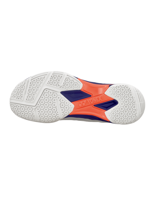 Yonex Power Cushion 57 Badminton Shoes White/Neon Orange