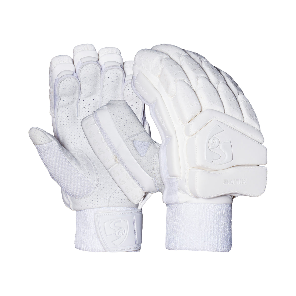 SG Hilite White Cricket Batting Gloves
