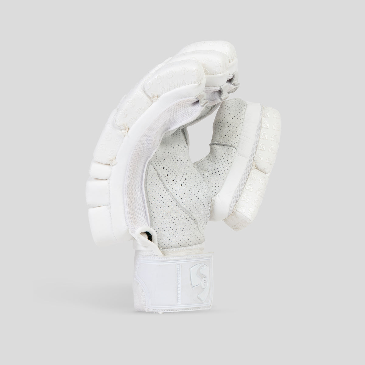 SG Hilite White Cricket Batting Gloves