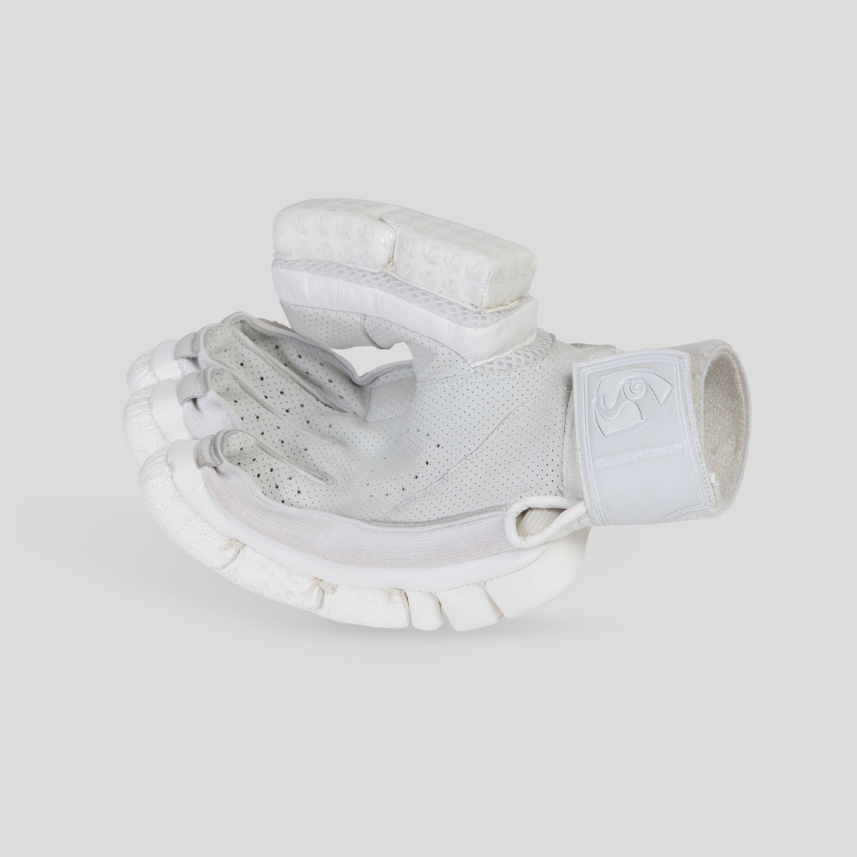 SG Hilite White Cricket Batting Gloves