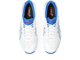Asics Strike Rate FF Cricket Half Spikes White/Pure Silver