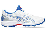 Asics Strike Rate FF Cricket Half Spikes White/Pure Silver