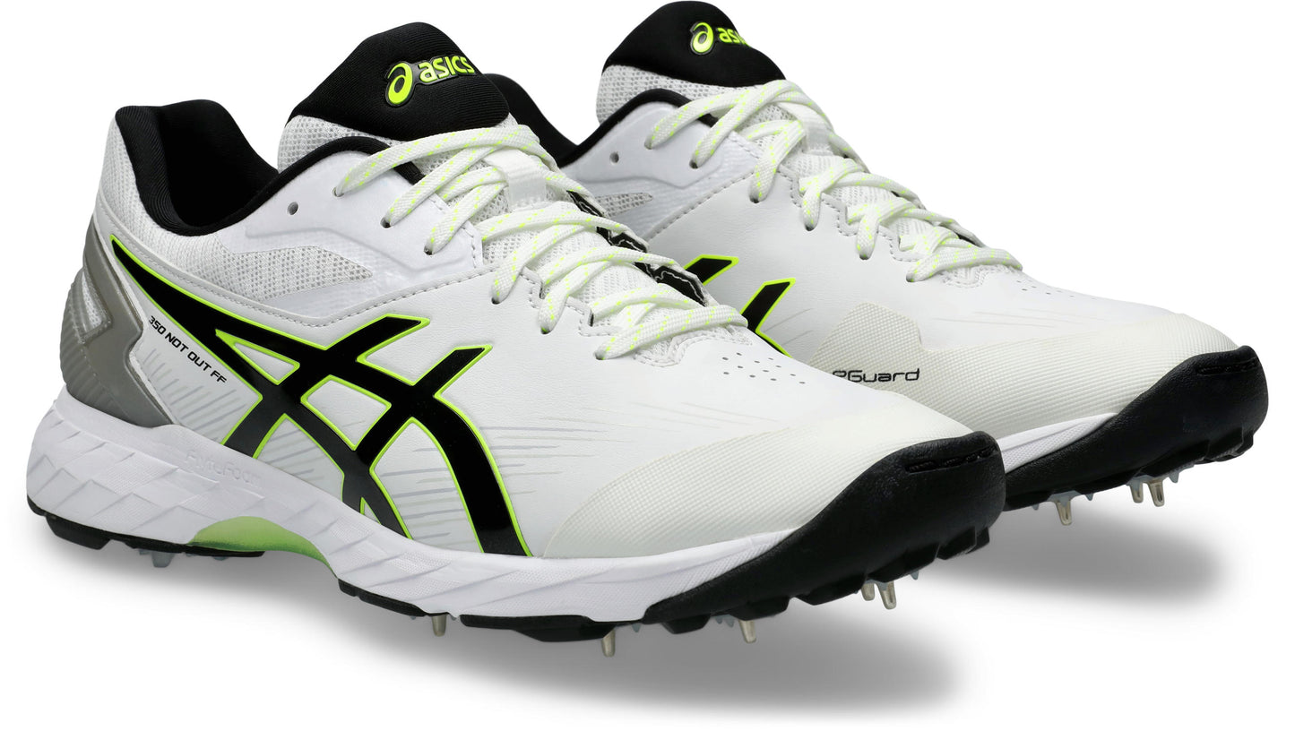 Asics 350 Not Out FF Cricket Spikes Shoe White/Black