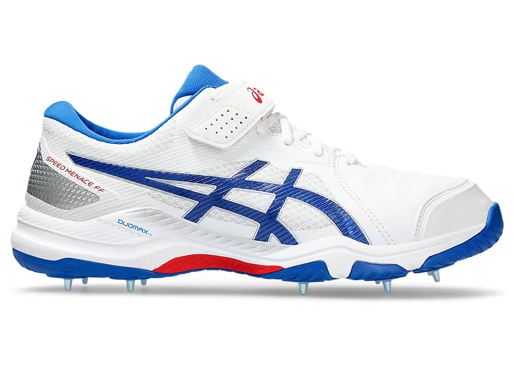 Asics Speed Menace FF Cricket Spikes White Tuna Blue