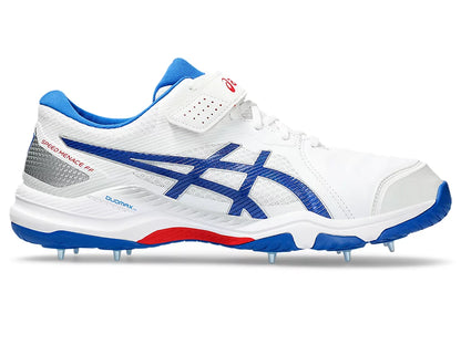 Asics Speed Menace FF Cricket Spikes White/Tuna Blue