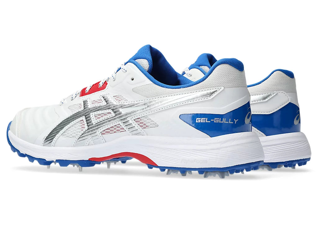 Asics Gel Gully 7 Cricket Spikes White/Pure Silver