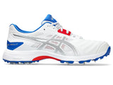 Asics Gel Gully 7 Cricket Spikes White/Pure Silver (All Sizes Available)