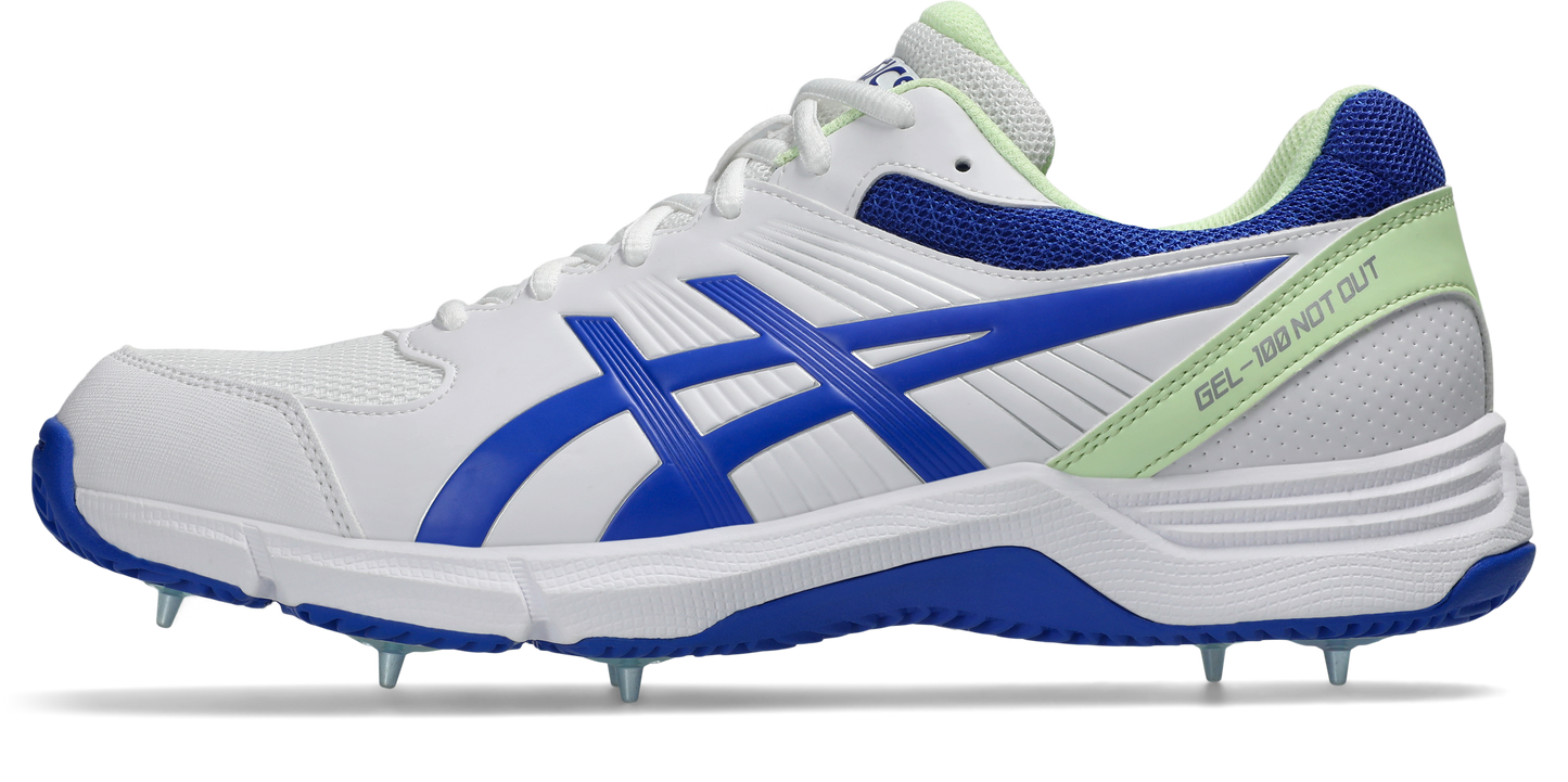 Asics Gel 100 Not Out White / Neon Blue New 2026