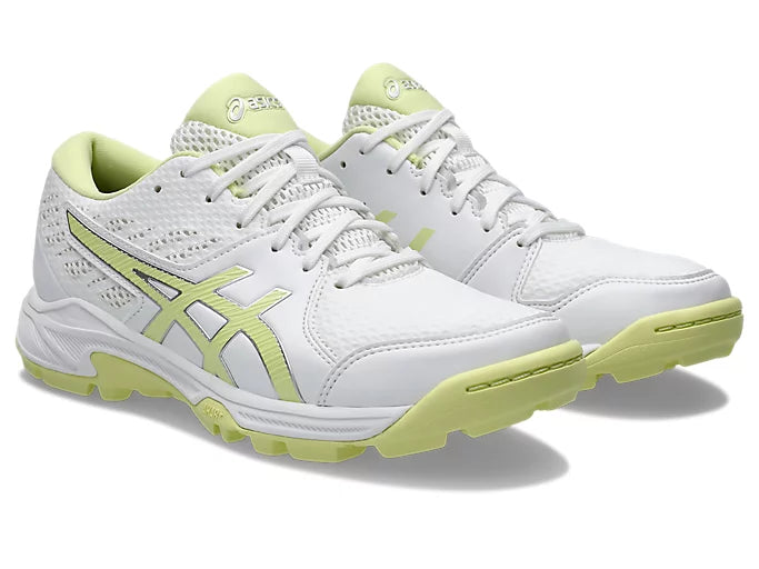 Asics Gel Peake 2 Women's Cricket Rubber Shoe White/Huddle Yellow