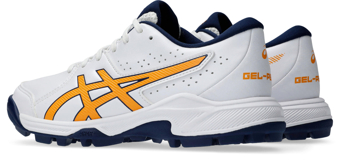 Asics Gel Peake 2 Cricket Shoe White/Stadium Orange