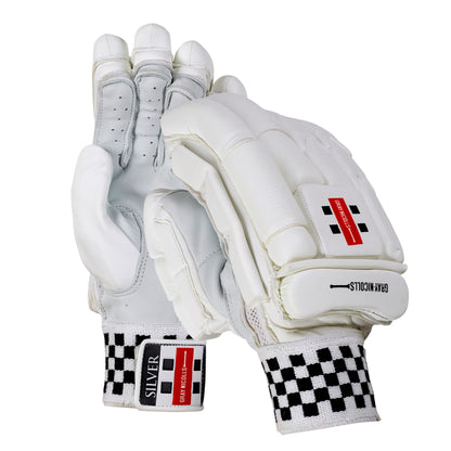 Gray Nicolls Silver Cricket Batting Gloves