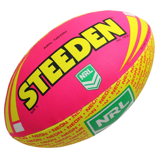 Steeden NRL Neon Supporter Ball Size 5