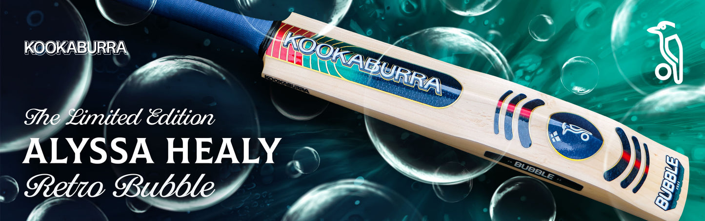 Kookaburra Retro Bubble ALYSSA HEALY Limited Edition English Willow Cricket Bat