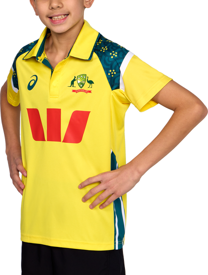 Asics Cricket Australia Replica ODI Home Shirt Youth
