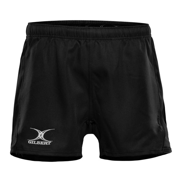 GILBERT Club Rugby Shorts Black with Pockets