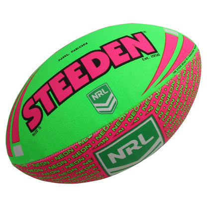 Steeden NRL Neon Supporter Ball Size 5
