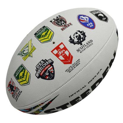 Steeden Rugby League World Cup 2026 All Team Logo Ball