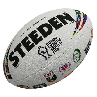 Steeden Rugby League World Cup 2026 All Team Logo Ball