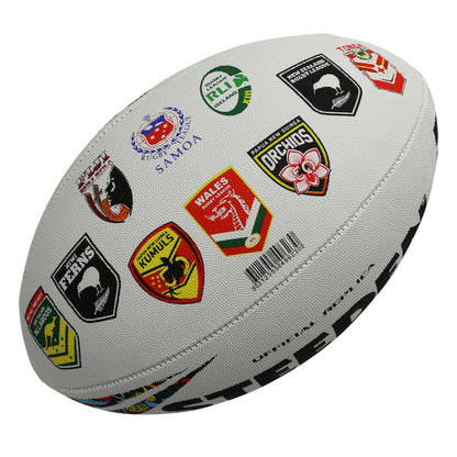 Steeden Rugby League World Cup 2026 All Team Logo Ball