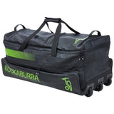 Kookaburra Pro Players Custom Wheelie Cricket Bag Black/Lime