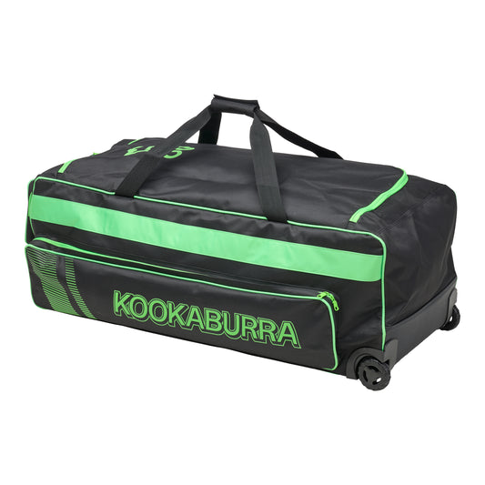 Kookaburra Pro 1.0 Wheelie Cricket Bag Black/Lime