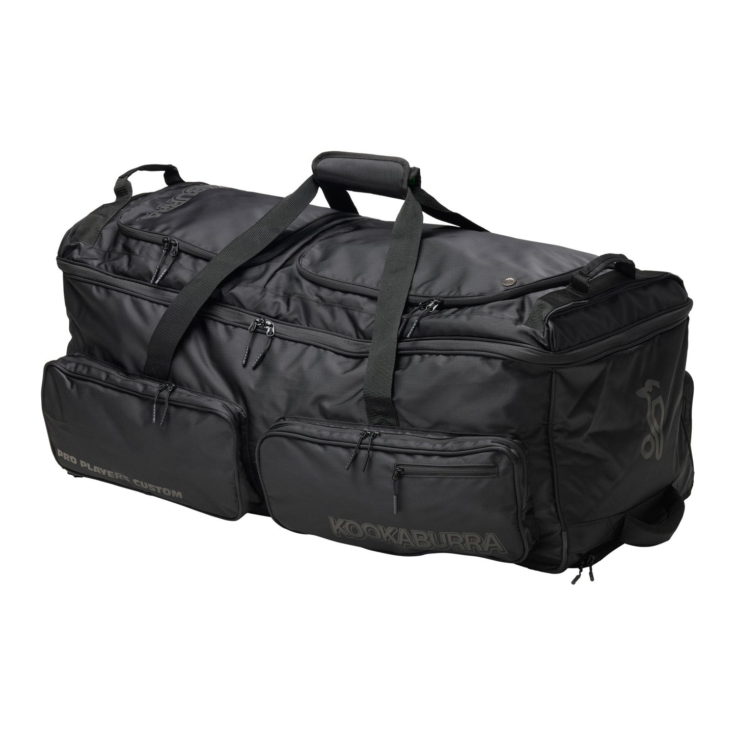 Kookaburra Pro Players Custom Wheelie Cricket Bag Black