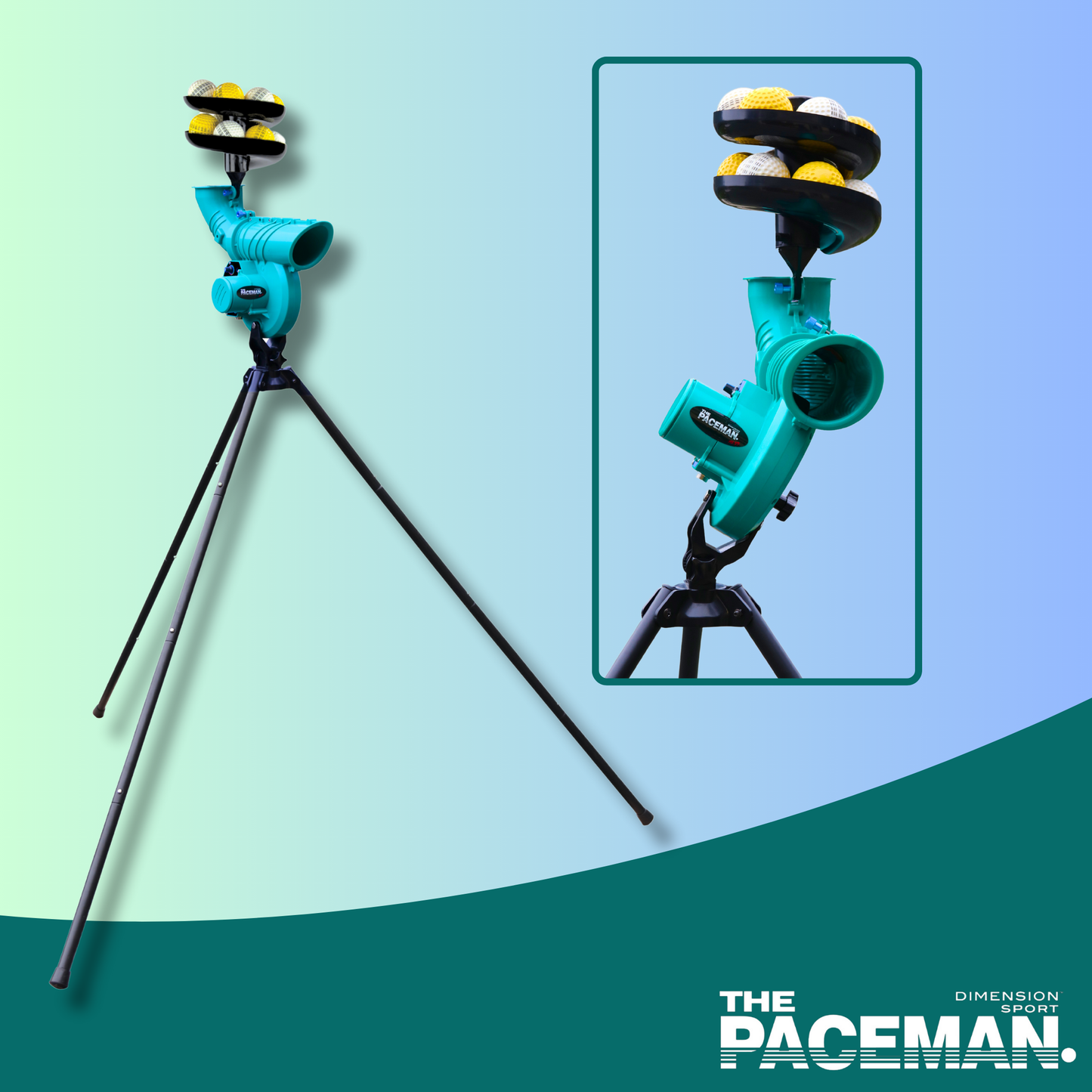 Paceman 176 XT Cricket Bowling Machine Speed 100kph