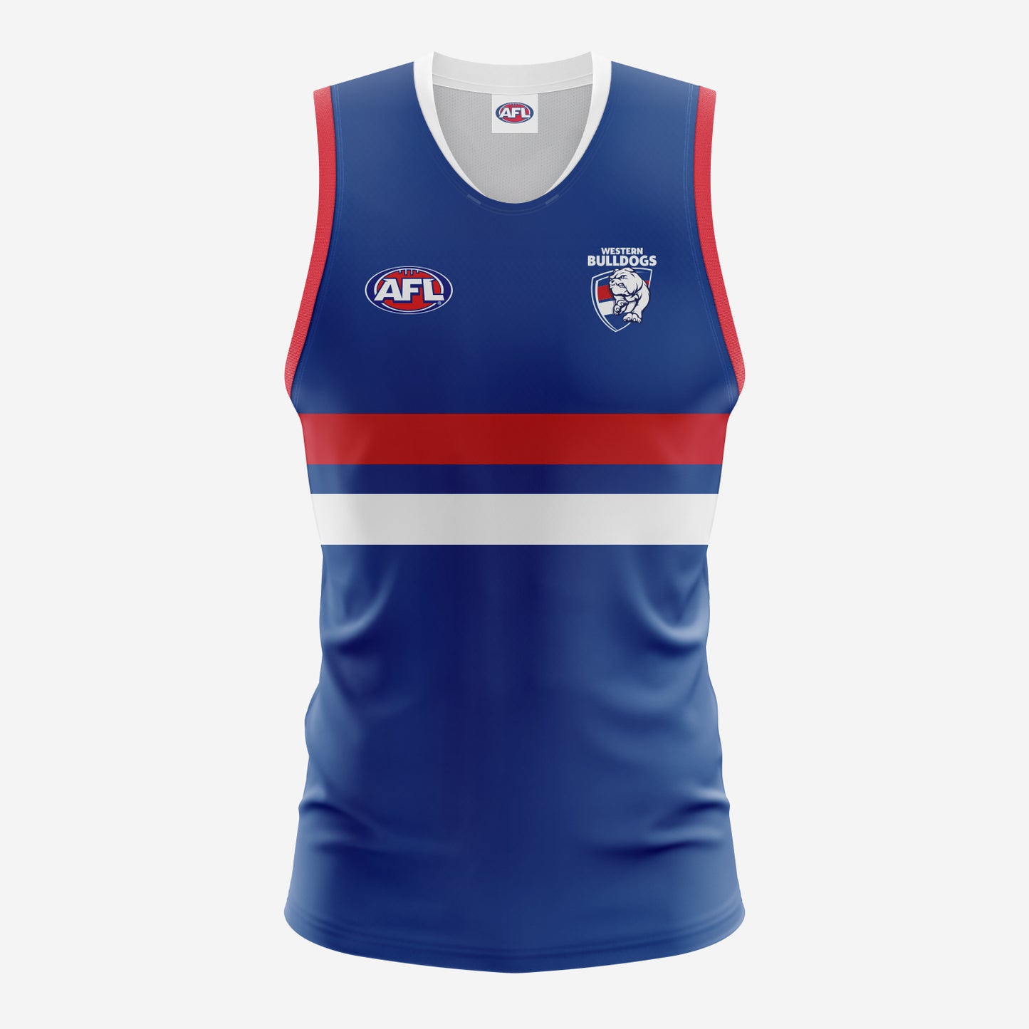 WESTERN BULLDOGS AFL REPLICA ADULT GUERNSEY