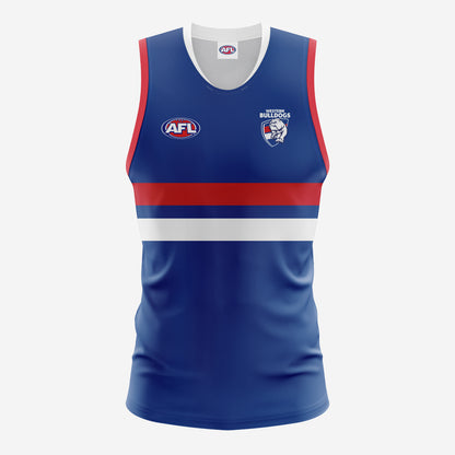 WESTERN BULLDOGS AFL REPLICA ADULT GUERNSEY