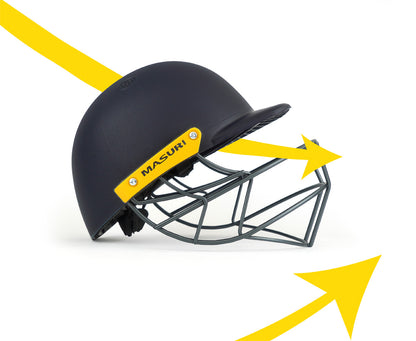 Masuri Cline Steel Senior Cricket Helmet with Neck Guard New 2026